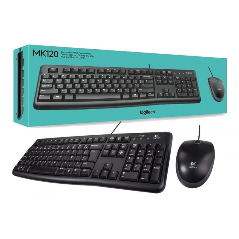 CLAVIER + SOURIS LOGITECH MK120 USB
